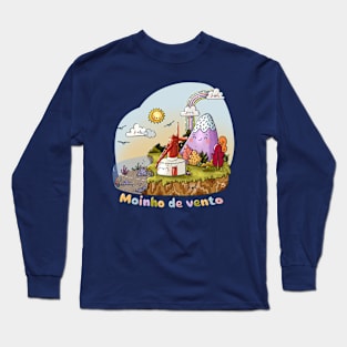 Urzelina windmill - Azores Long Sleeve T-Shirt